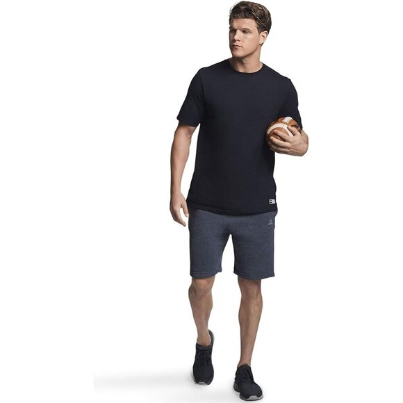 ✨Men's Black Athletic Cotton Blend Short Sleeve Tees Wicking Protection Shirt - Picture 5 of 5